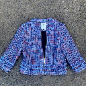 Ted Baker London Frayed Boucle Jacket